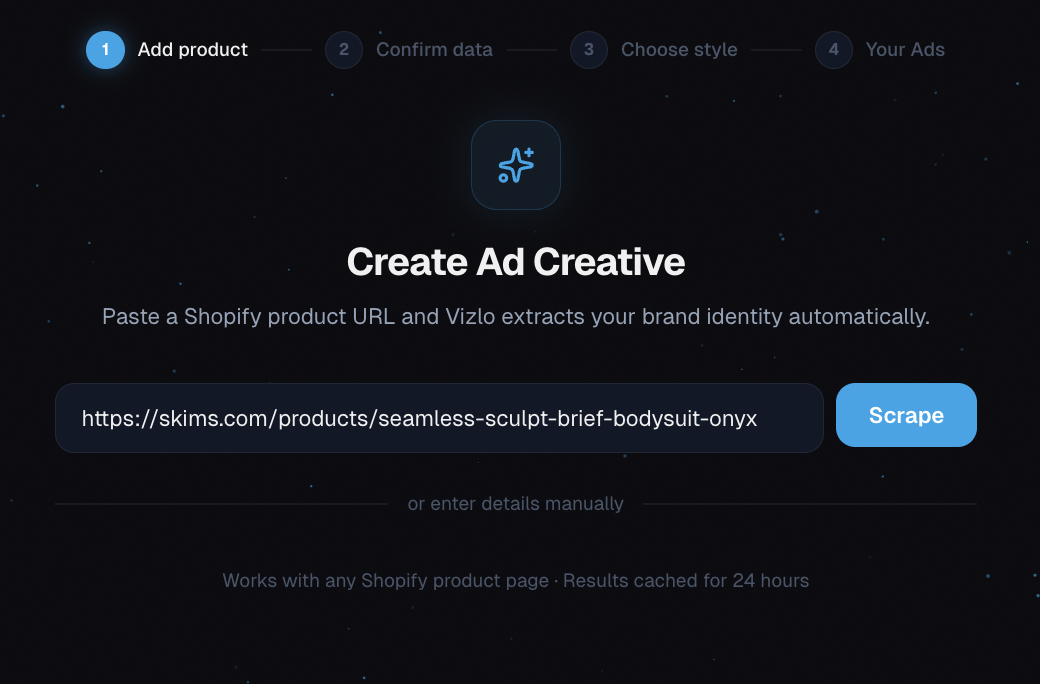 Ad Creatives step 1